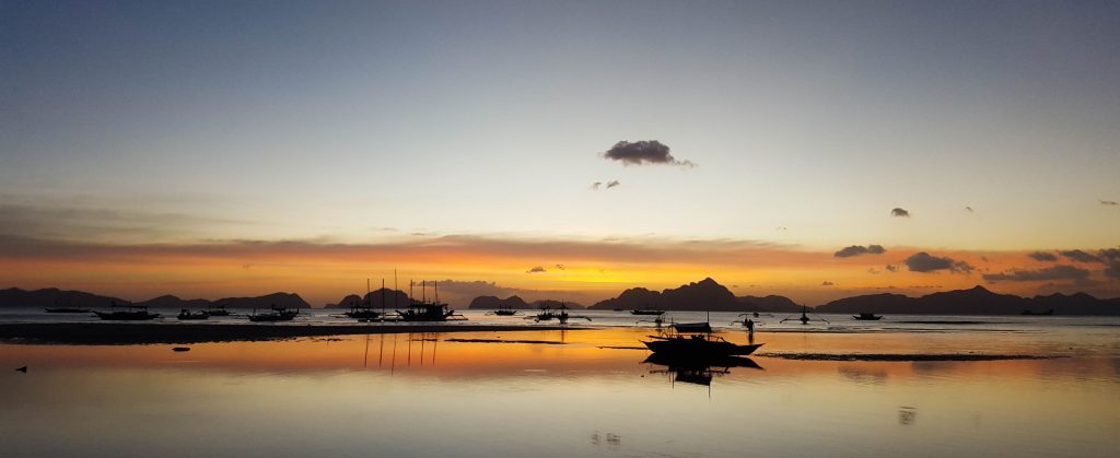El Nido solnedgang