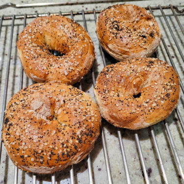 Airfryer bagels rist