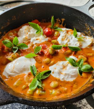 Cremet tomatsauce med gnocchi