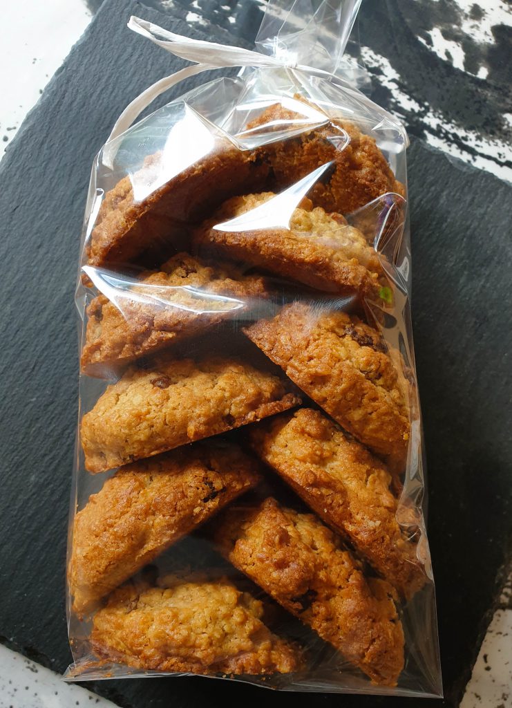 Havregryn og rosin cookie