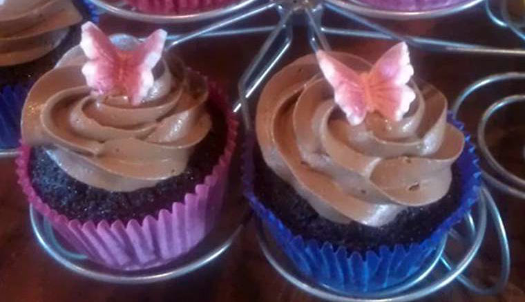 Chokolade/espresso cupcakes