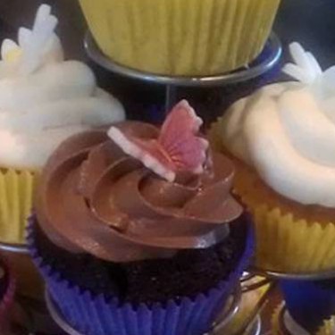 Chokolade og espressocupcakes