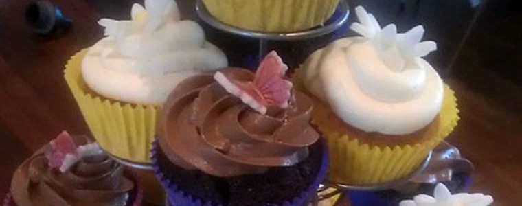 Chokolade og espressocupcakes