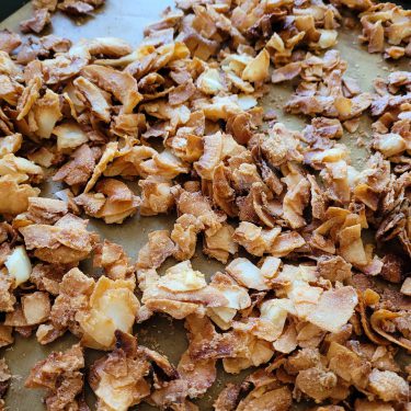 Karamelliseret kokos flager