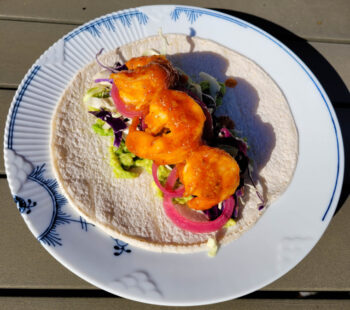 Krydret diablo tigerrejer tacos