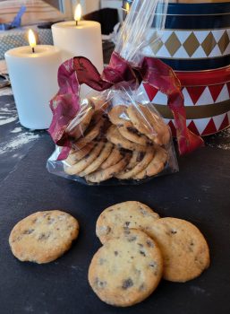 Shortbread cookies med chokolade