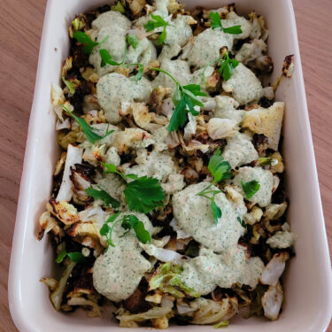Varm kålsalat