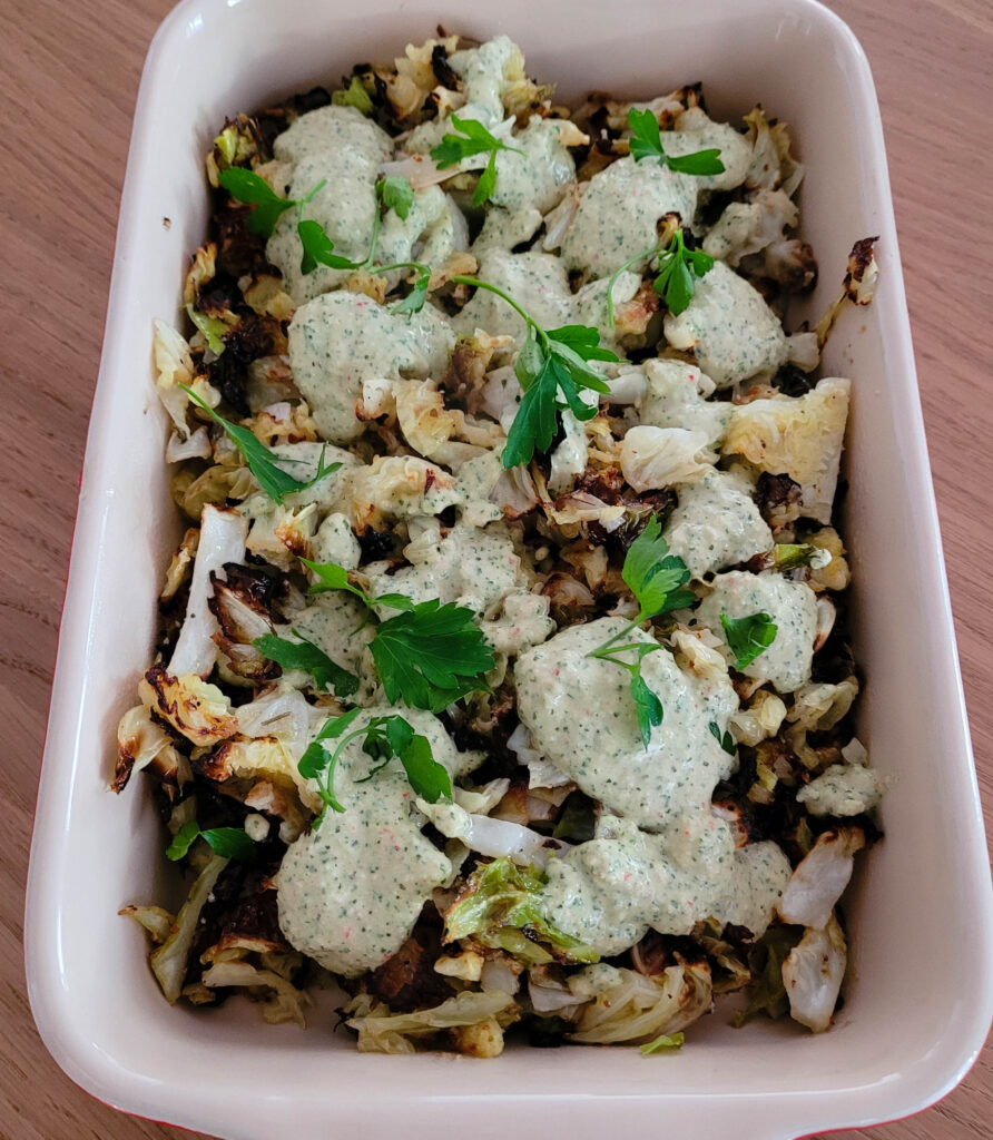 Varm kålsalat
